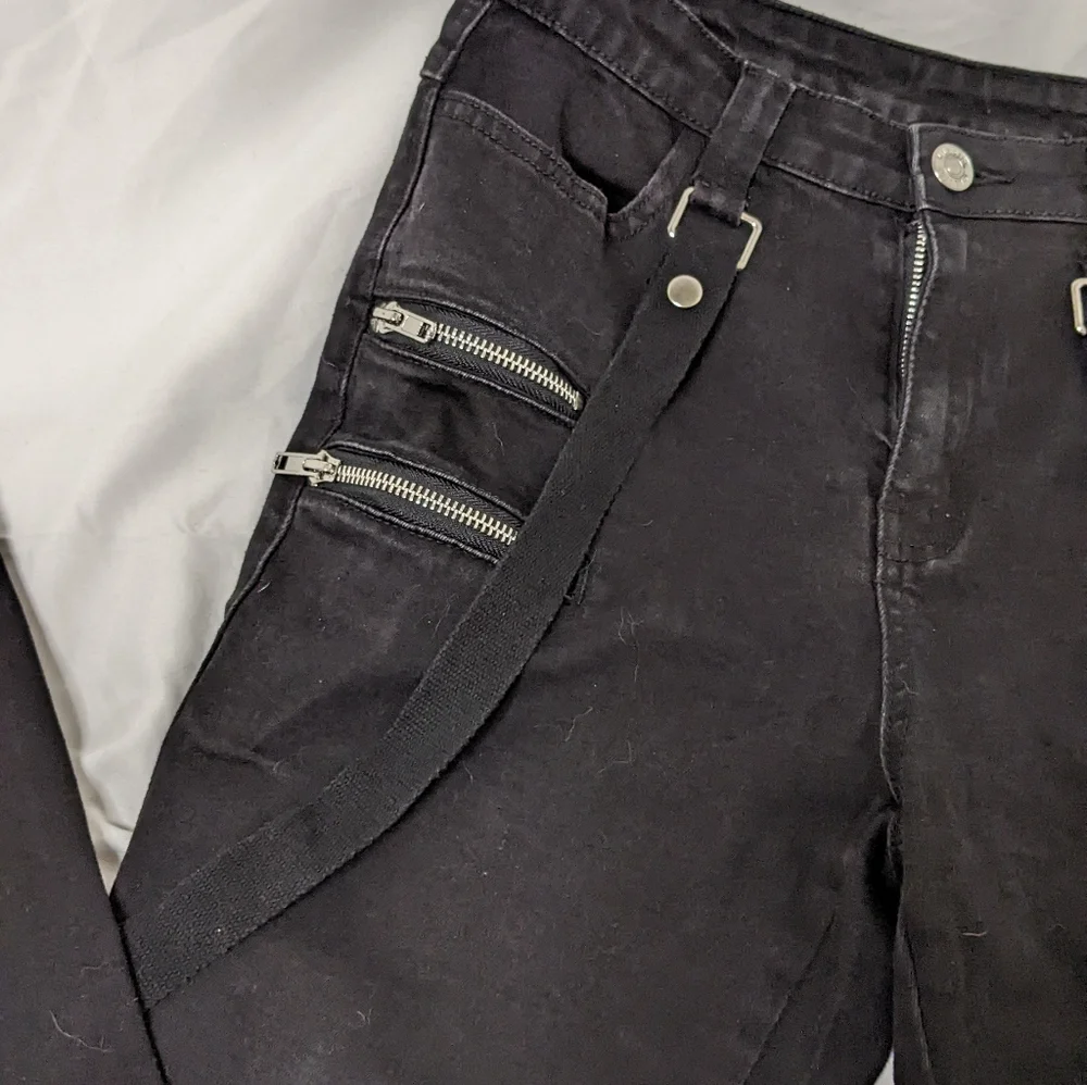 Killstar Strappy Jeans - Picture 4 of 6